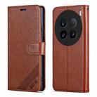 For vivo X100 Ultra AZNS Sheepskin Texture Flip Leather Phone Case(Brown) - 2