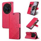 For vivo X200 Pro AZNS Sheepskin Texture Flip Leather Phone Case(Red) - 1