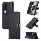 For vivo S20 AZNS Sheepskin Texture Flip Leather Phone Case(Black) - 1