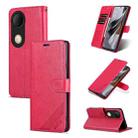 For vivo S20 AZNS Sheepskin Texture Flip Leather Phone Case(Red) - 1