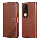 For vivo S20 AZNS Sheepskin Texture Flip Leather Phone Case(Brown) - 2