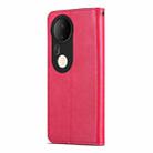 For vivo S20 Pro AZNS Sheepskin Texture Flip Leather Phone Case(Red) - 3