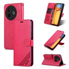 For vivo Y300i 5G / Y39 5G Global AZNS Sheepskin Texture Flip Leather Phone Case(Red) - 1