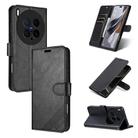 For vivo X200 Ultra AZNS Sheepskin Texture Flip Leather Phone Case(Black) - 1