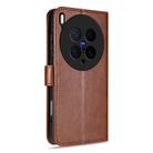 For vivo X200 Ultra AZNS Sheepskin Texture Flip Leather Phone Case(Brown) - 3