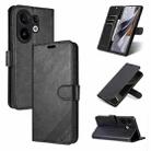 For vivo S30 AZNS Sheepskin Texture Flip Leather Phone Case(Black) - 1