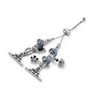 Bead Bracelet Metal Watch Band For Apple Watch 6 44mm(Blue Crown) - 3