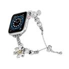 Bead Bracelet Metal Watch Band For Apple Watch 4 40mm(Gold Butterfly) - 1