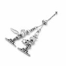 Bead Bracelet Metal Watch Band For Apple Watch 4 44mm(Silver Owl) - 3