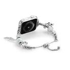 Bead Bracelet Metal Watch Band For Apple Watch 42mm(Silver Owl) - 2