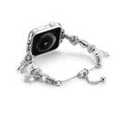 Bead Bracelet Metal Watch Band For Apple Watch 9 45mm(Silver Star) - 2