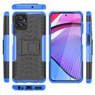 For Motorola Moto G Power 5G 2023 Tire Texture TPU + PC Phone Case with Holder(Blue) - 2