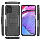 For Motorola Moto G Power 5G 2023 Tire Texture TPU + PC Phone Case with Holder(Black) - 2