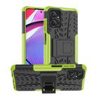 For Motorola Moto G Power 5G 2023 Tire Texture TPU + PC Phone Case with Holder(Green) - 1