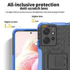 For Xiaomi Redmi Note 12 4G Global Tire Texture TPU + PC Phone Case with Holder(Blue) - 3
