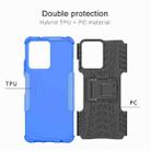 For Xiaomi Redmi Note 12 4G Global Tire Texture TPU + PC Phone Case with Holder(Blue) - 6