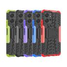 For Xiaomi Redmi Note 12 4G Global Tire Texture TPU + PC Phone Case with Holder(Blue) - 7