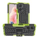 For Xiaomi Redmi Note 12 4G Global Tire Texture TPU + PC Phone Case with Holder(Green) - 1