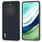 For Huawei Mate 60 ABEEL Genuine Leather Wave Black Edge Phone Case(Green) - 1