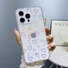 For iPhone 13 Little Star Series Glitter Powder TPU Phone Case(Little Love Heart) - 1