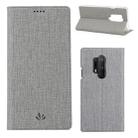 For OnePlus 8 Pro ViLi DMX-54 Shockproof TPU + PU Leather Magnetic Attraction Horizontal Flip Protective Case with Card Slots & Holder(Grey) - 1