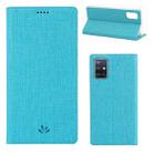 For Samsung Galaxy A71 5G ViLi DMX-54 Shockproof TPU + PU Leather Magnetic Attraction Horizontal Flip Protective Case with Card Slots & Holder(Blue) - 1