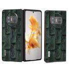 For Huawei Mate X3 ABEEL Genuine Leather Mahjong Texture Series Phone Case(Green) - 1