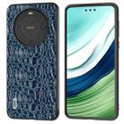 For Huawei Mate 60 ABEEL Genuine Leather Sky Series Black Edge Phone Case(Blue) - 1