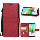 For Tecno Spark 20C Leather Phone Case(Red) - 1