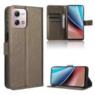 For Motorola Moto G Stylus 5G 2023 Diamond Texture Leather Phone Case(Brown) - 1