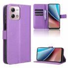 For Motorola Moto G Stylus 5G 2023 Diamond Texture Leather Phone Case(Purple) - 1