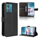 For Motorola Edge 40 Neo 5G Diamond Texture Leather Phone Case(Black) - 1