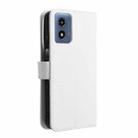For Motorola Moto G Play 4G 2024 Diamond Texture Leather Phone Case(White) - 3