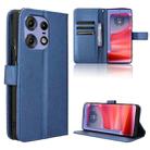 For Motorola Edge 50 Pro Diamond Texture Leather Phone Case(Blue) - 1