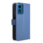 For Motorola Moto E14 / G04s / G24 Power Diamond Texture Leather Phone Case(Blue) - 3