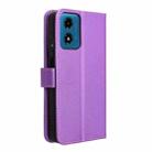 For Motorola Moto E14 / G04s / G24 Power Diamond Texture Leather Phone Case(Purple) - 3