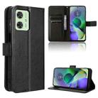 For Motorola Moto G64 5G / G64y 5G Diamond Texture Leather Phone Case(Black) - 1