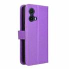 For Motorola Moto G85 5G / S50 Neo 5G Diamond Texture Leather Phone Case(Purple) - 3