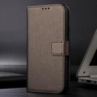 For Motorola Moto G35 5G Diamond Texture Leather Phone Case(Brown) - 2