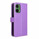 For Motorola Moto G35 5G Diamond Texture Leather Phone Case(Purple) - 3