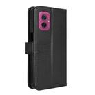 For Motorola Moto G55 5G Diamond Texture Leather Phone Case(Black) - 3