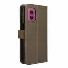 For Motorola Moto G55 5G Diamond Texture Leather Phone Case(Brown) - 3