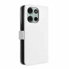 For Motorola Moto G75 5G Diamond Texture Leather Phone Case(White) - 3