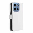 For Motorola Moto G Play 2025 Diamond Texture Leather Phone Case(White) - 3