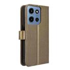 For Motorola Moto G Play 2025 Diamond Texture Leather Phone Case(Brown) - 3