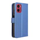 For Motorola Moto G05 4G / E15 4G Diamond Texture Leather Phone Case(Blue) - 3