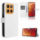 For Motorola Moto G15 4G / G15 Power 4G Diamond Texture Leather Phone Case(White) - 1