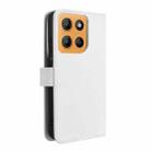 For Motorola Moto G15 4G / G15 Power 4G Diamond Texture Leather Phone Case(White) - 3