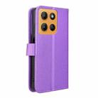 For Motorola Moto G15 4G / G15 Power 4G Diamond Texture Leather Phone Case(Purple) - 3