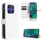 For Motorola Moto G Stylus 5G 2025 Diamond Texture Leather Phone Case(White) - 1